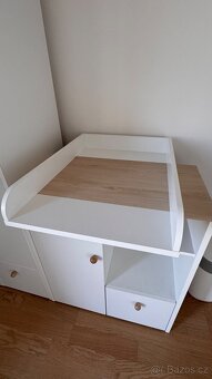 KOMODA JEDNODVEŘOVÁ BÍLÁ/BUK FJORD ELMO 10 - 5