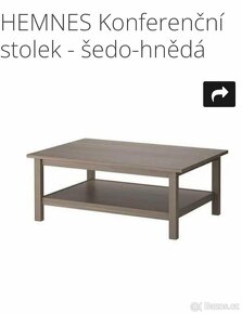Masivní konferenční stůl Hemnes ikea - 5