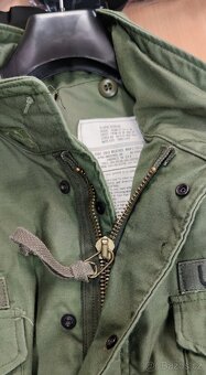 Bunda M-65 olivová XL/R nová, rarita made in USA - 5