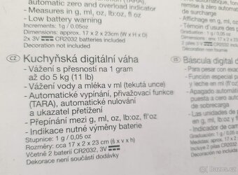 Digitální kuchyňská váha - 5