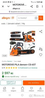 MOTOROVÁ PILA DEMON CS 65T 40CM LIŠTA - 5