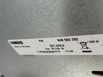 Zanussi ZKT 623 LX Vestavěná varná deska typ PE E20 19 - 5