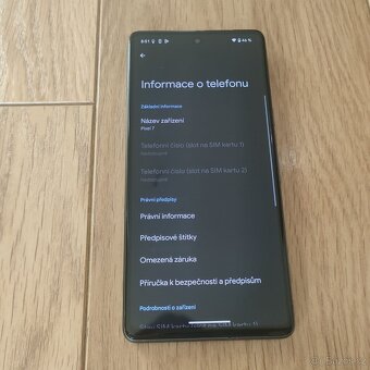 Google Pixel 7- 6,3" OLED /5G 8GB/128GB/Android 15/ černý - 5