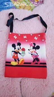 Dětská sukně s tričkem,kabelka,čelenka Minnie 134 - 5