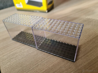 Průhledné střední " Lego " boxy na vystavění panáčků - 5