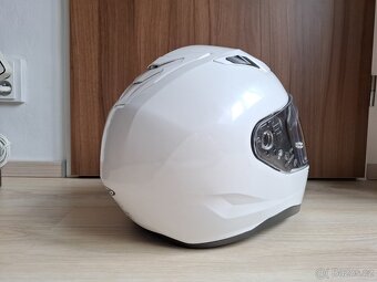 Přilba HJC i70 – super stav, lesklá bílá, vel. M - 5