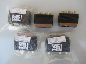 Propojovací kabely a konektory cinch a scart + síťové šňůry. - 5