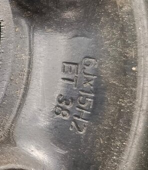 Plechová kola škoda octavia 6Jx15H2 ET38 - 5