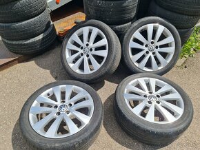 Alu kola Vw 17 5x112 disky R17 Volkswagen originál elektrony - 5