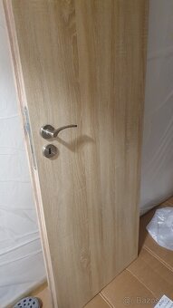 3x dveře 60 levé včetně kování dub bělený - 5