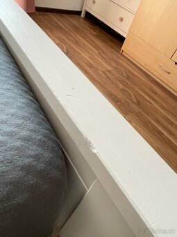 Hemnes postel Ikea 180x200 bílá - 5