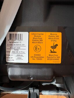 Autosedačka Maxi Cosi Pebble 360 40-83cm + základna isofix - 5