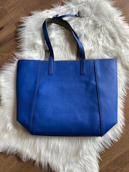 Nová modrá kabelka - nenošená, TOP, modrá s cedulkou - 5