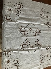 Starožitné prošívané a paličkované povlečení - 5
