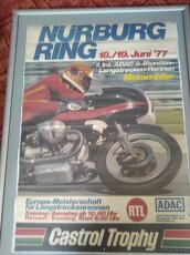 Plakát Nürburg Ring 1977 Motocykl plagát motorka - 5