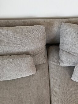 IKEA SÖDERHAMN 4místná béžová pohovka s lenoškou - 5