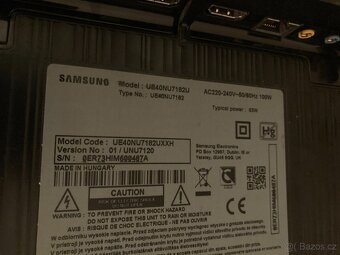 4K UHD LED Smart Televize Samsung UE40NU7182 - 100 cm - Wifi - 5