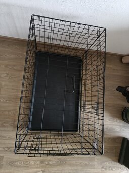 Klec pro psy DOG FANTASY skládací černá (L) 91x56x63cm - 5