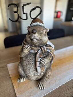 🎄 Vánoční dekorace - zvířátka a vázy 🦔 - 5