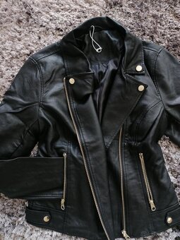 nová koženková bunda, vel. S - 5