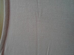 Bílé růžové krajkové tričko tílko bílý top AMISU - 36, S, XS - 5