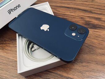  Apple iPhone 12 Mini blue 64 GB, top stav - 5