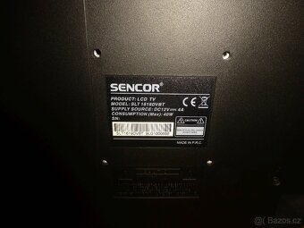 LCD televize 41 cm SENCOR, 16 palců, napájení 12V - 5