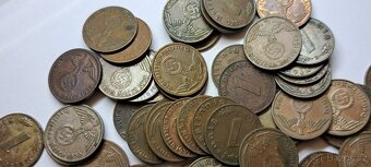 1 reichspfennig. Různé Ročníky 400 ks. - 5
