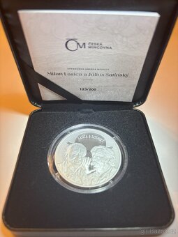 Zlaté a strieborné mince Český lev, Slovenský orol a J.Tolar - 5