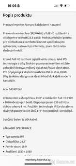 monitor Acer Full HD 23.8 palců - 5