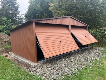 Plechová garáž 6x5m - 5