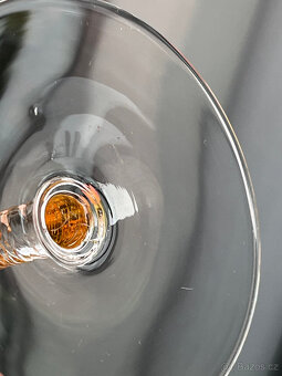 6x ambrová sklenice na sekt 150ml, Milan Metelák - 5