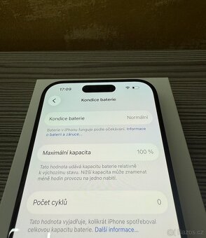 Apple iPhone 15 Pro 256GB černý, 100% baterie - 5