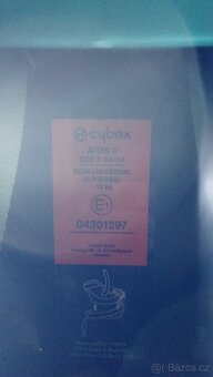 Autosedačka vajíčko Cybex Aton 3 mahagon-brown do 13.kg - 5
