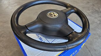Tříramenný kožený volant včetně airbagu na VW Lupo - 5