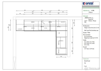 Nová kuchyňská linka Oresi rohová, z expozice. - 5