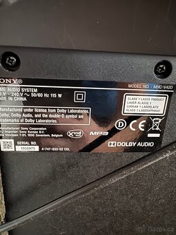 Prodám AUDIOSYSTÉM MHC-V42D - 5