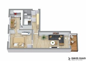 Prodej bytu 2+1 ( 58 m2), s klimatizací a rekuperací, Rajhra - 5