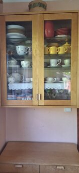 Prodám příborník s vitrínou, dřevo, bříza - 5
