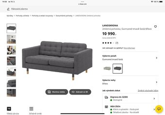 2místná sedačka LANDSKRONA - 5