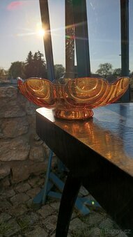 JOSEF INWALD ART DECO SKLENĚNÁ MÍSA - 5