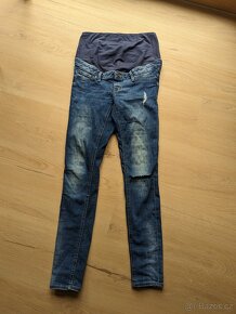 Těhotenské džíny, softshellové kalhoty a džíny s laclem - 5