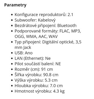 Samsung HW-K335 černá 2.1 kanály/kanálů 130 WSOUNDBAR - 5