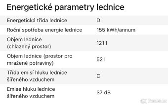 Prodávám lednici s mrazákem Siguro BF-J140S - 5