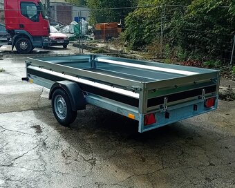 1300Kg brzděný přívěsný vozík 3,0m x1,50, svařovaný rám - 5