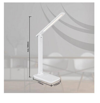 Stolní lampa LED značka GLOBO 58439 W bílá 2 roky záruka - 5