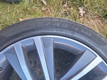 18"Al disky 7.5Jx18 et35, pneu 225/45 letni - 5
