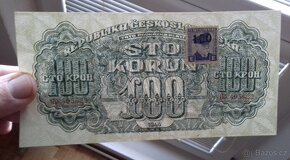 Bankovka - Poukázka ČSR kolkovaná na Slovensku (b) - 5