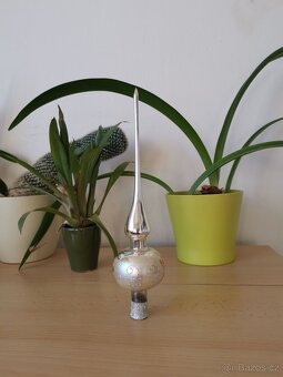 2 ks retro špičky na vánoční stromeček - 5