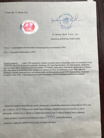 Zlaté diamantové náušnice 18k - 5